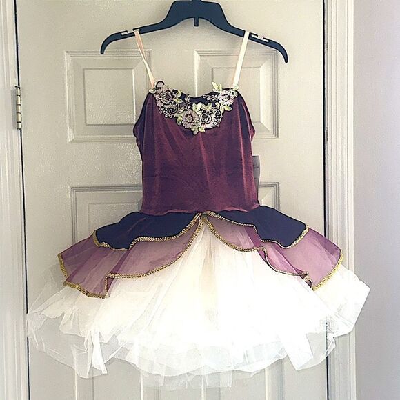 ELISSE Womens Ballet Velvet Platter Tutu Dress! - Picture 1 of 16